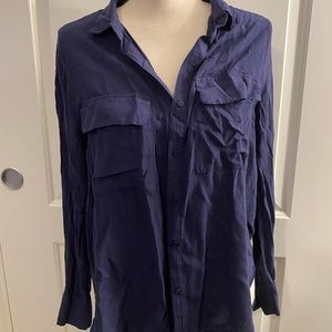 Navy Blue Blouse